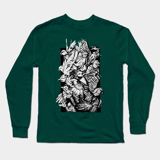 birds Long Sleeve T-Shirt by bobyberto